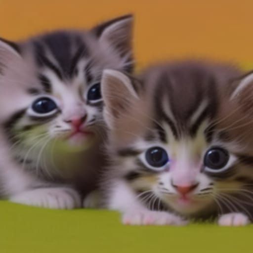 Playful Kittens Rolling Around