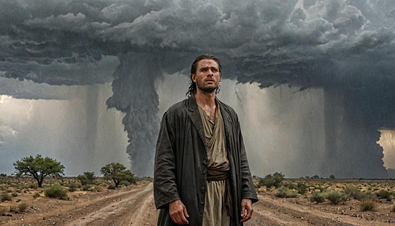 Elijah's Prophecy to Ahab in Hyperrealism