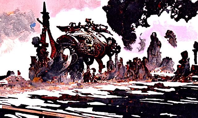 Dejah Thoris Leads Martian Army: Romanticism Style