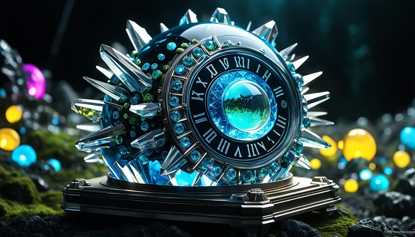 Crystal Jelly and Norse Trolls in Nuclearpunk Style