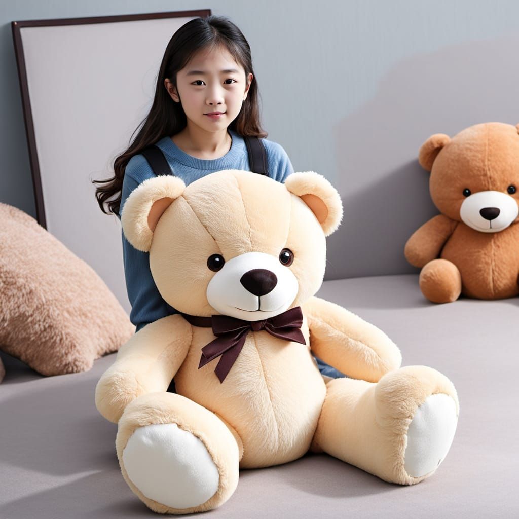 Giant Teddy Bear in Soft and Fluffy Detail