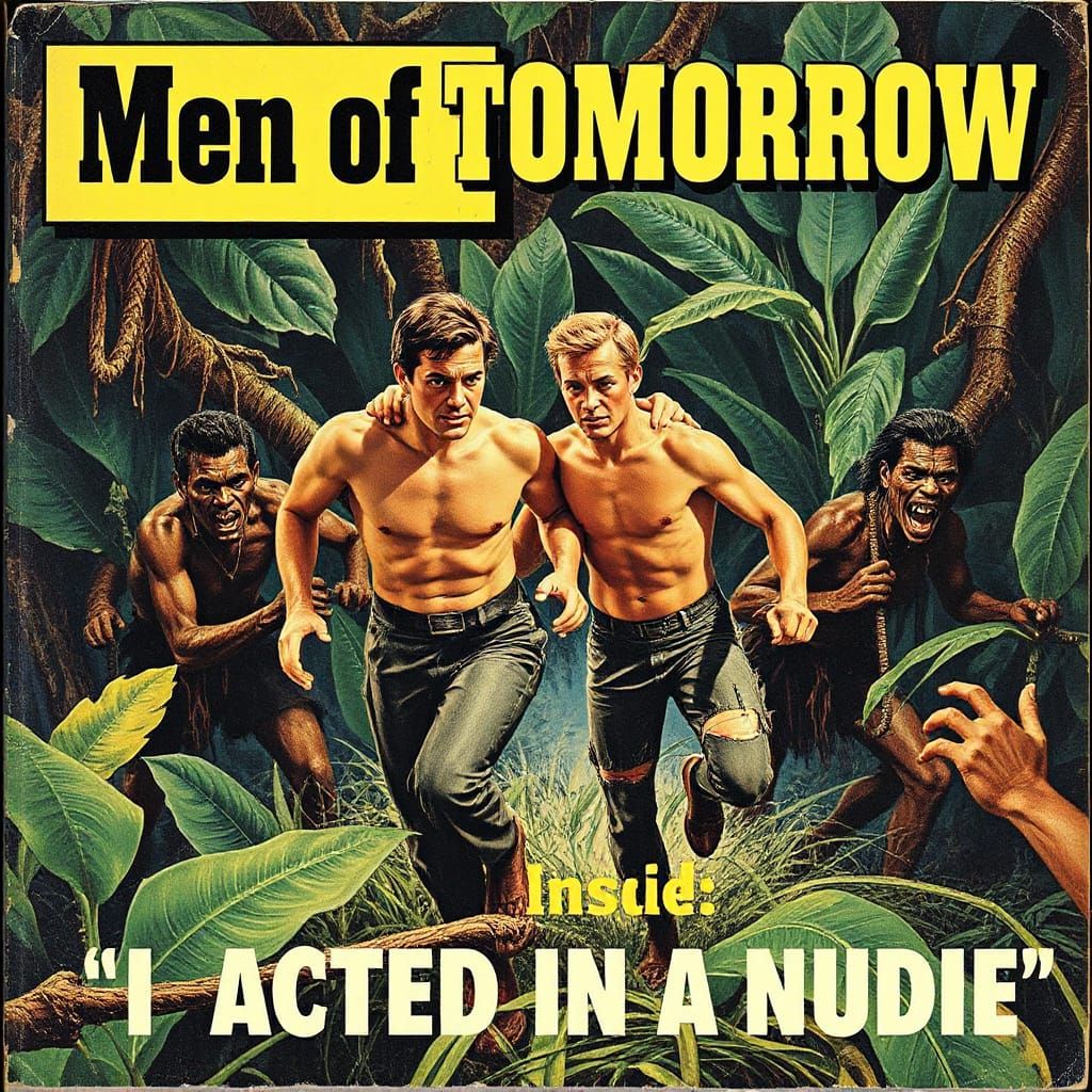 Retro Pulp Magazine Cover: Jungle Pursuit