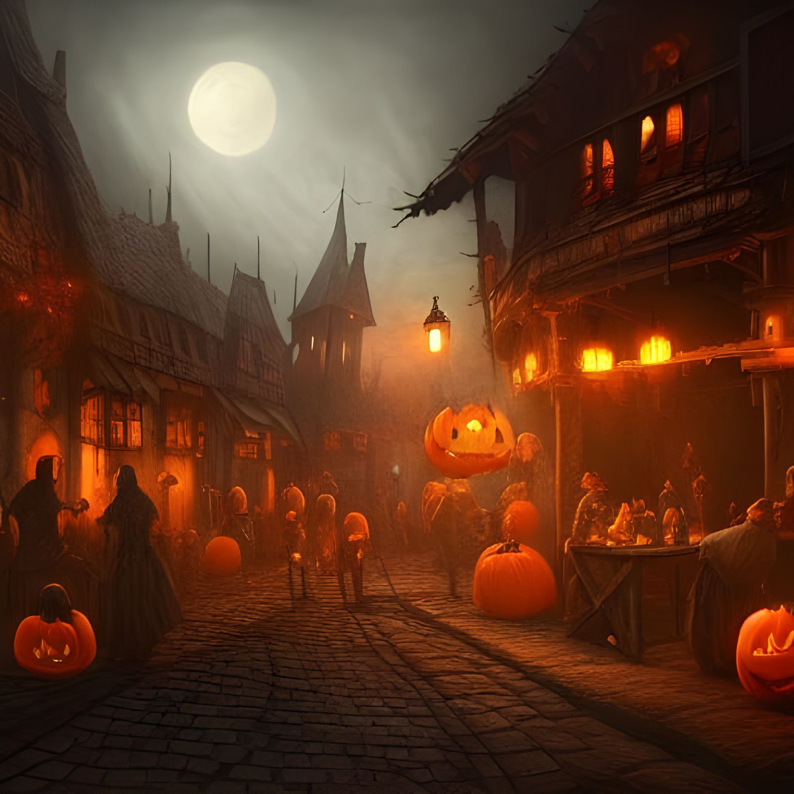 Eerie Halloween Tavern in Medieval Darkshire