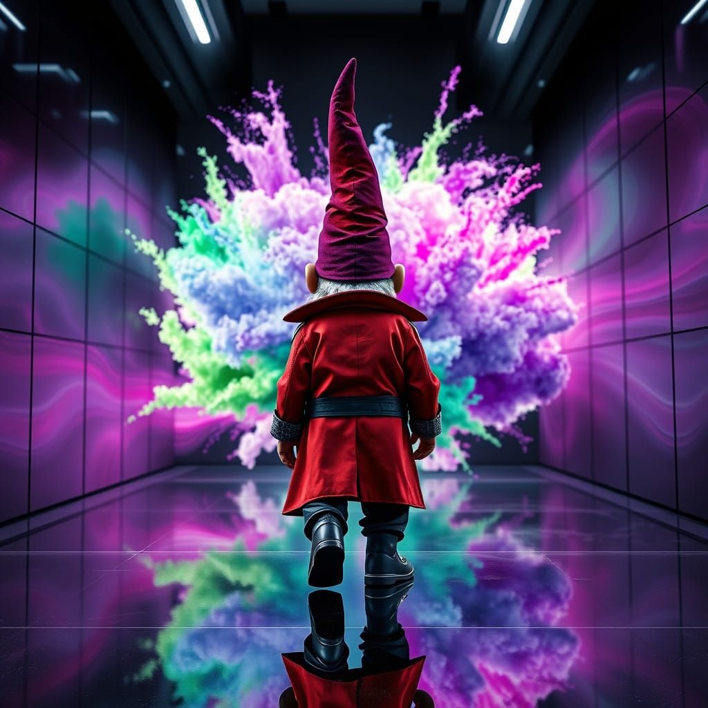 Gnome's Sci-Fi Escape: A Cinematic 8K Render