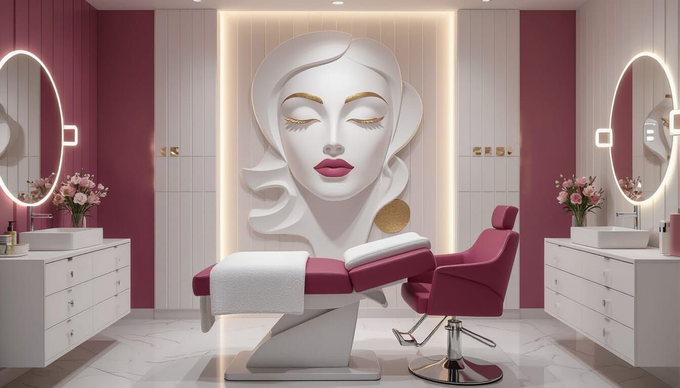 Elegant Modern Beauty Salon Interior Design