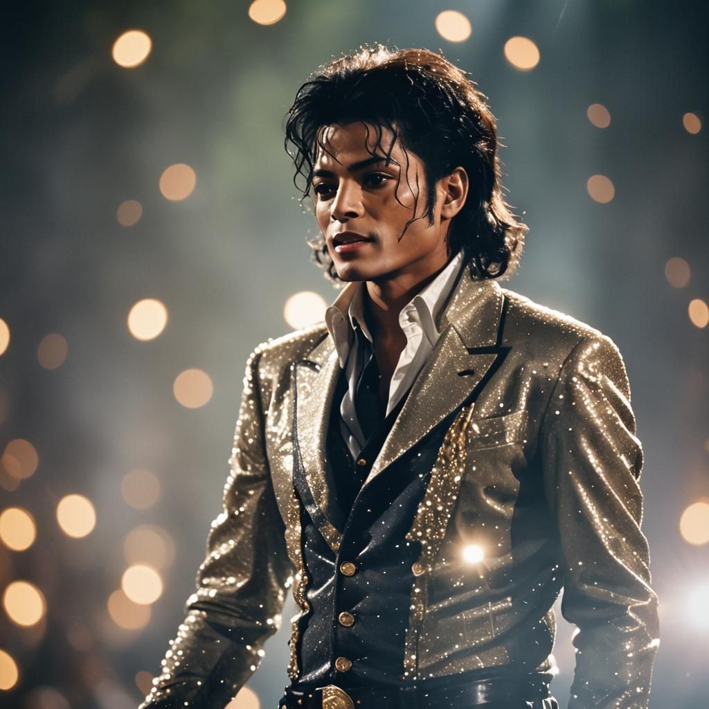 Michael Jackson Portrait in Professional Photography Style