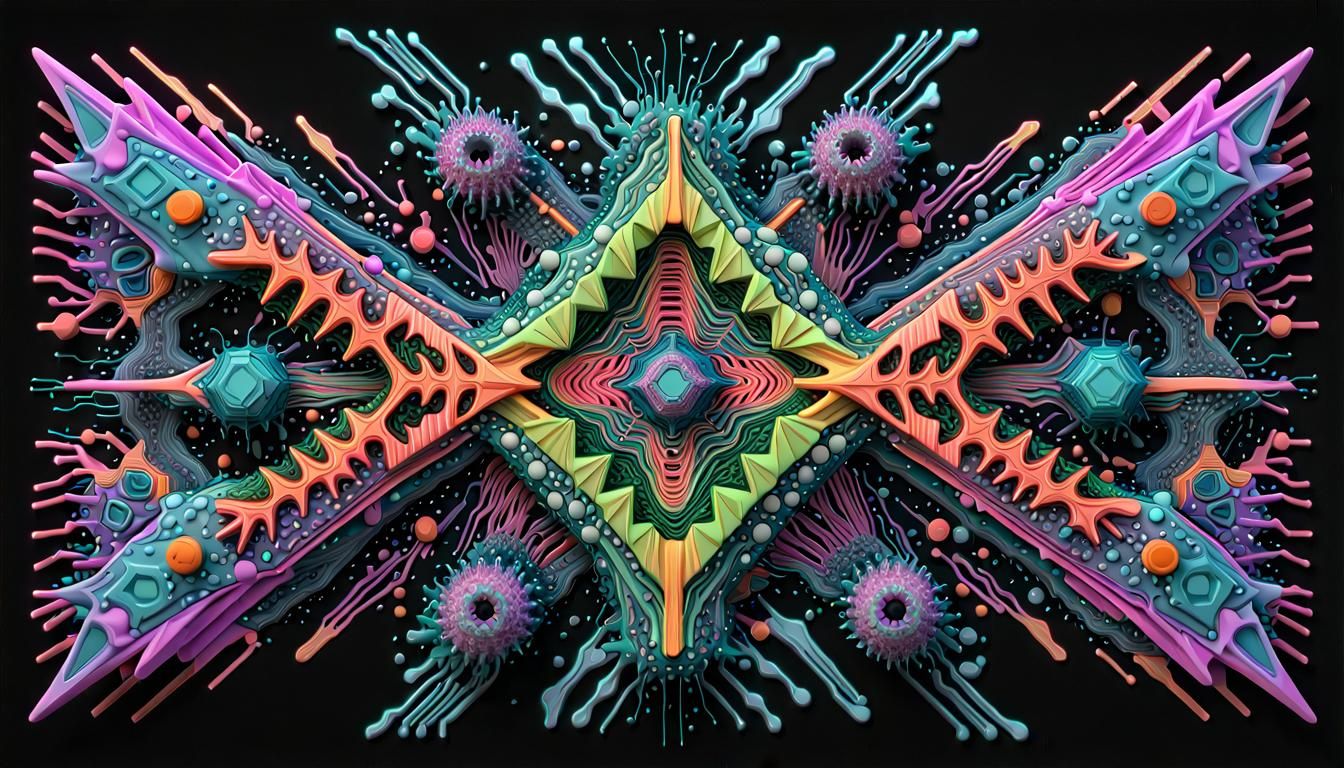 Soundwave: 3D Rendered Organic Circuitry in Cyberwave Style