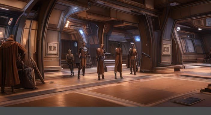 Star Wars Knights of the Old Republic Matte Painting