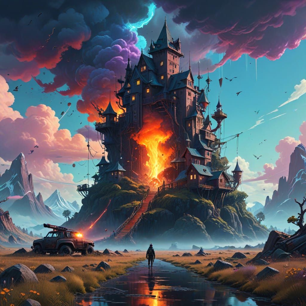 Ethereal Fantasy Realm in Unreal Engine 5 Style