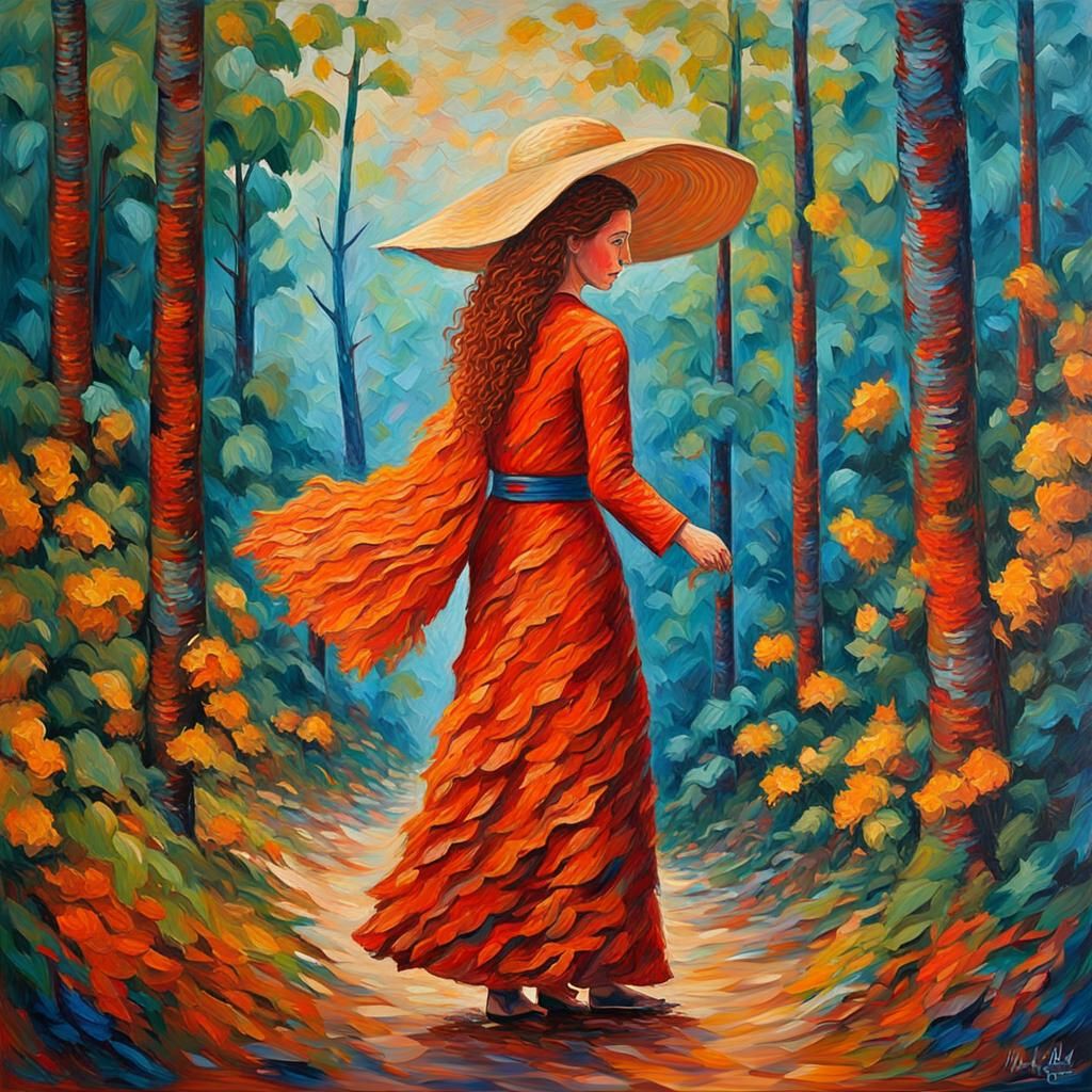 Suzette Rotfly Redsplinder desfilando com seu novo vestido v...