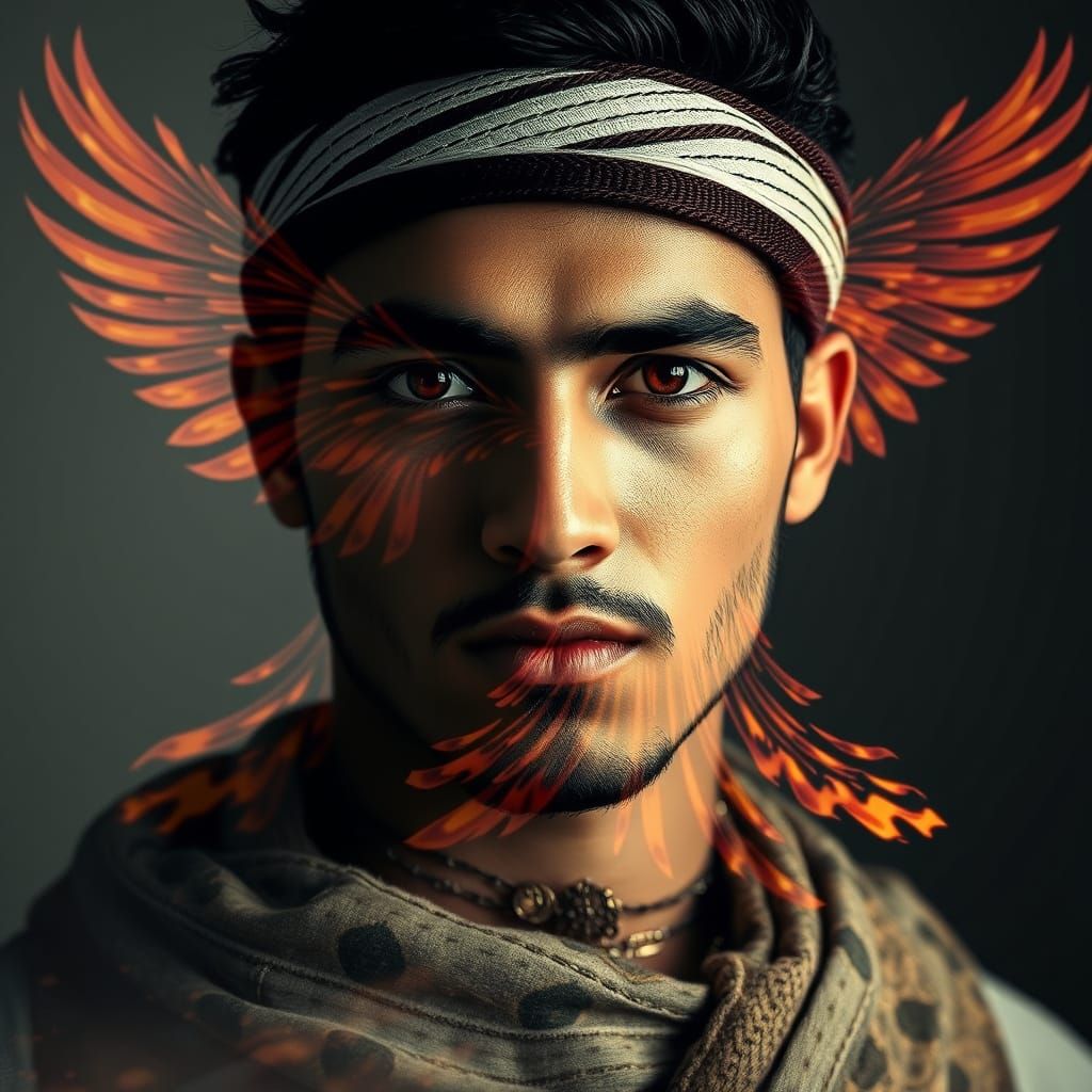 Egyptian Man Finds Solace in Fiery Phoenix