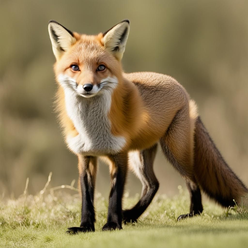 Fox Portrait Generated by AI