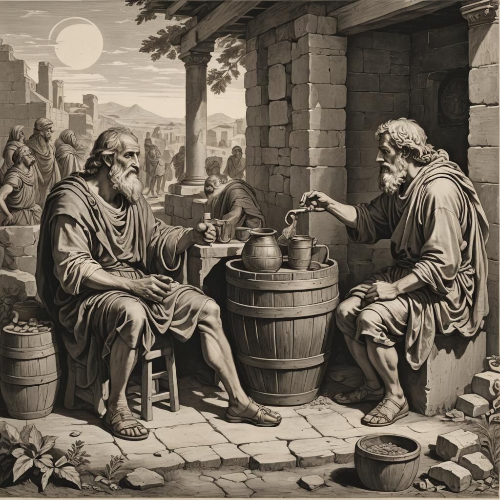Alexander the Great Visits Diogenes