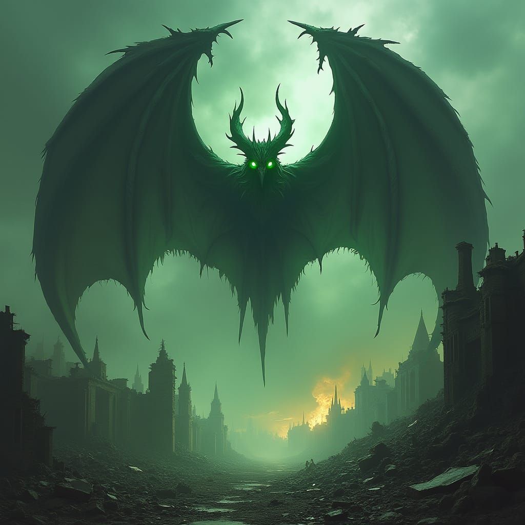 Dark God Balayang Dominates Shattered Cityscape