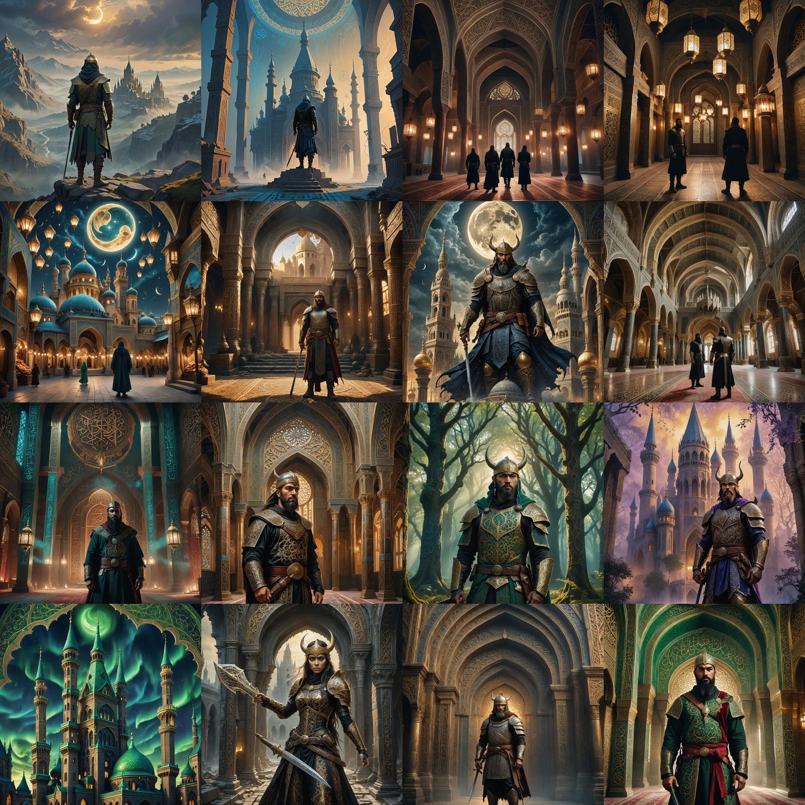 Detailed Matte Painting: Victorian Islamic Viking Fusion