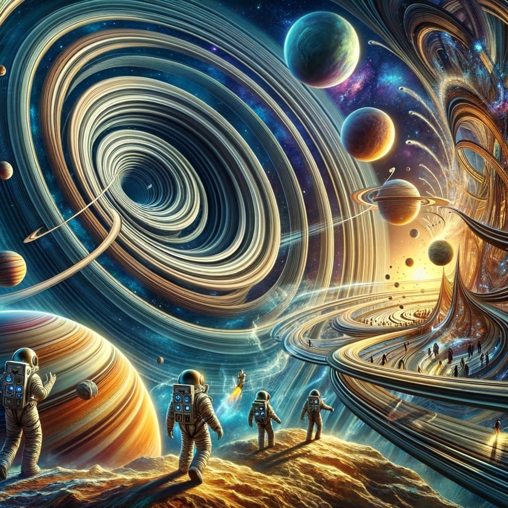 Surreal Cosmic Odyssey in Extreme Detail