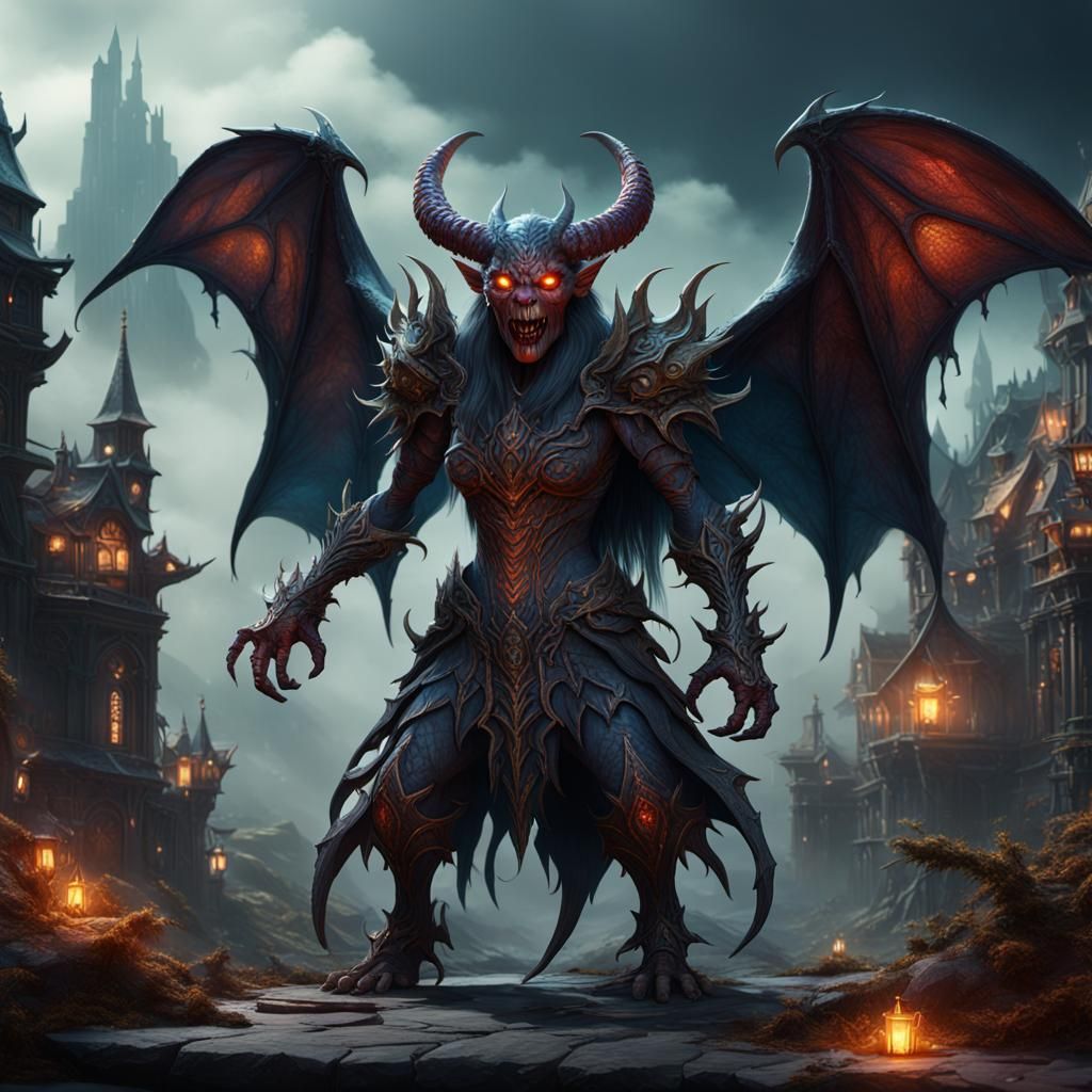 Detailed Female Dover Demon Concept Art