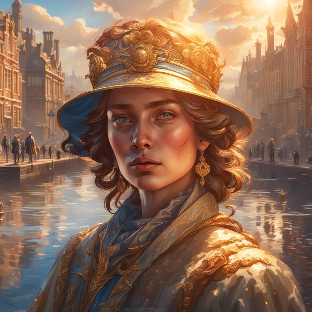 Realistic Portrait in United Kingdom Sunlight