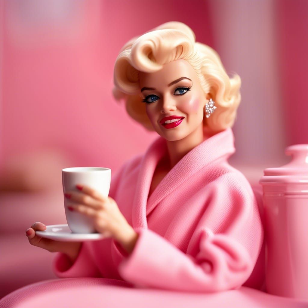 Marilyn Monroe as Barbie Doll, Macro Photography