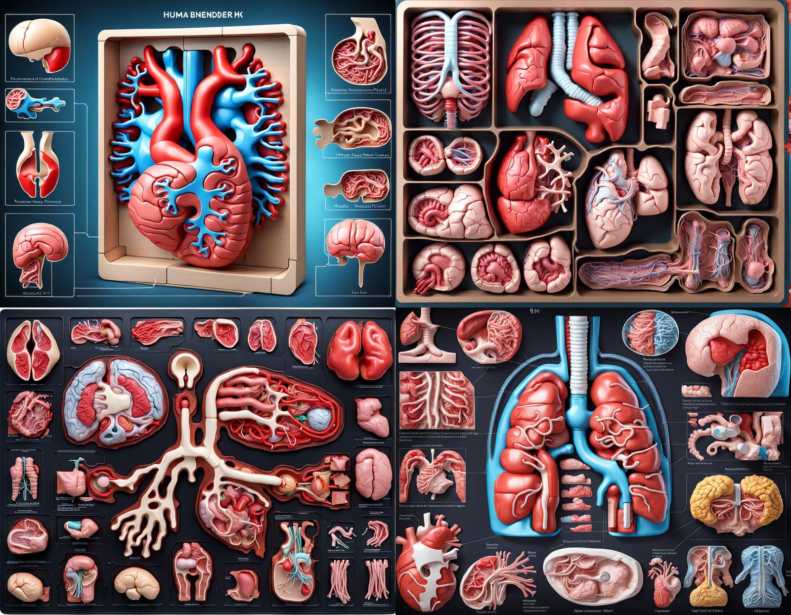 3D Jigsaw Puzzle of Human Internal Organs