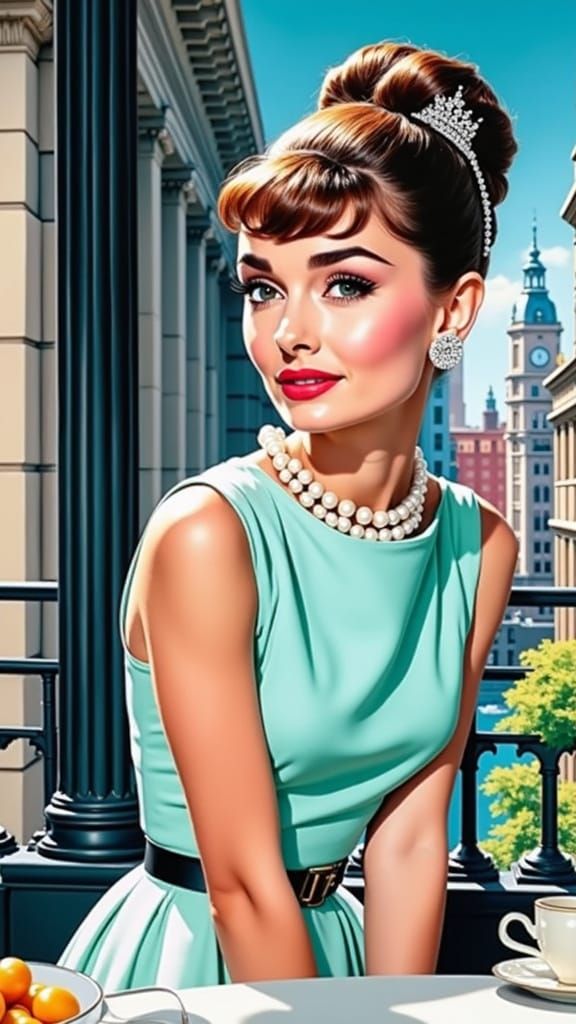 Elegant Portrait with Tiara, Vintage Glamour Aesthetic