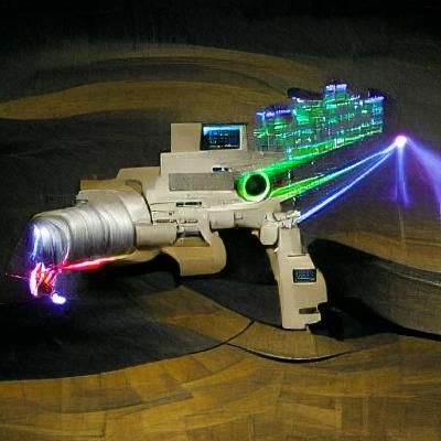 Futuristic Laser Rifle Gun Design