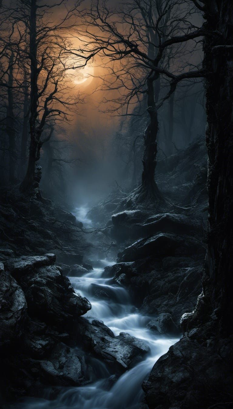 Eerie Shadows Dance in the Night: A Realm of Dread