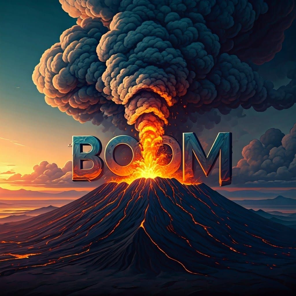 Volcano Goes BOOM!