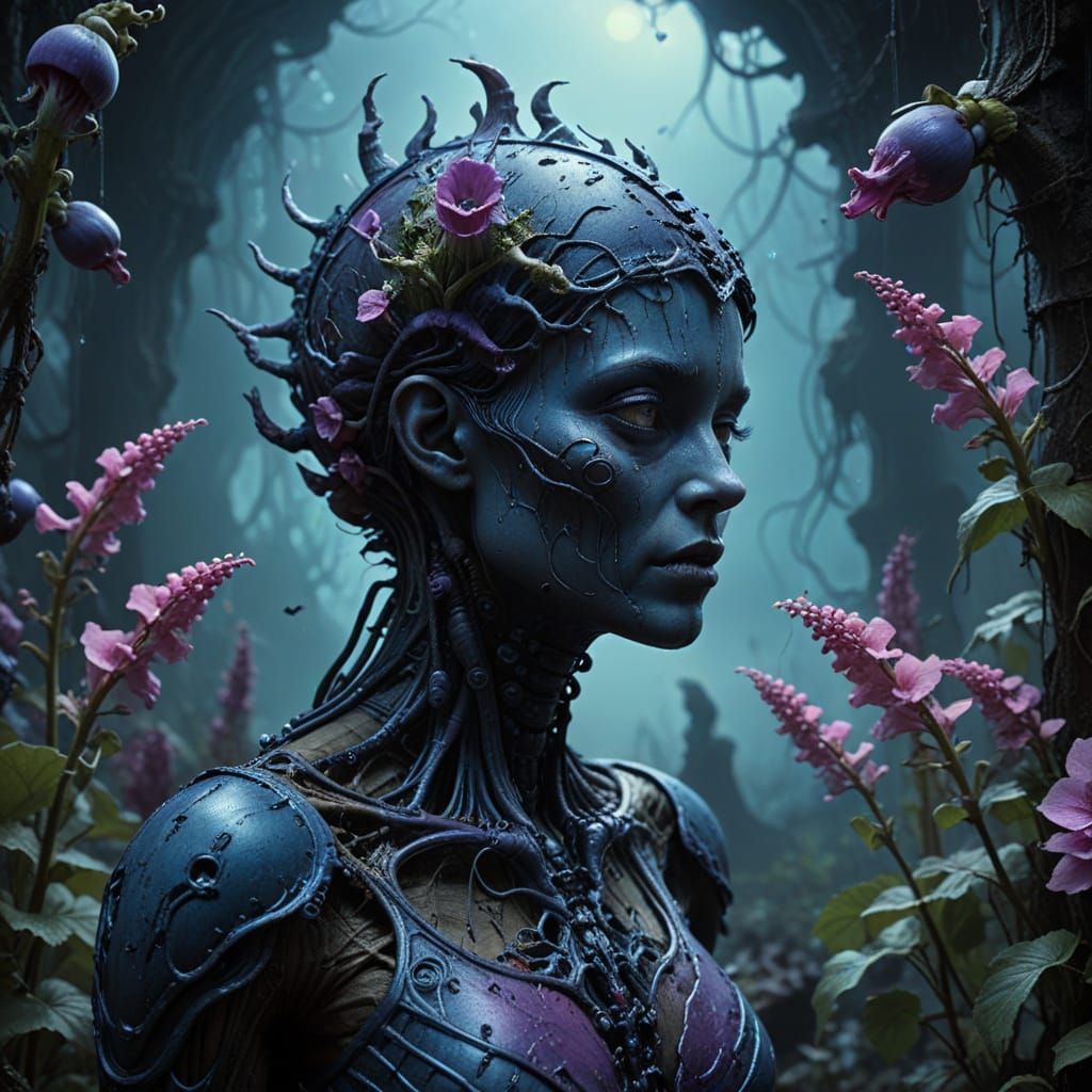Ethereal Dark Fantasy Concept Art with Intricate Details