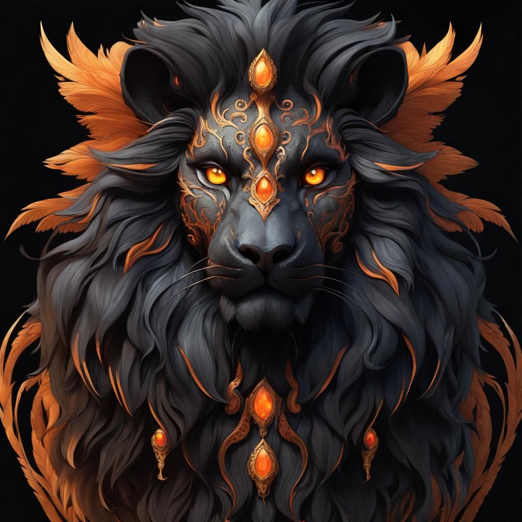 Fire lion