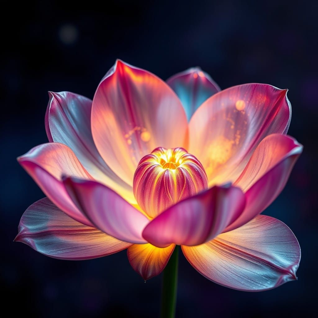 Surreal Cosmic Bloom with Swirling Galaxies and Nebulas