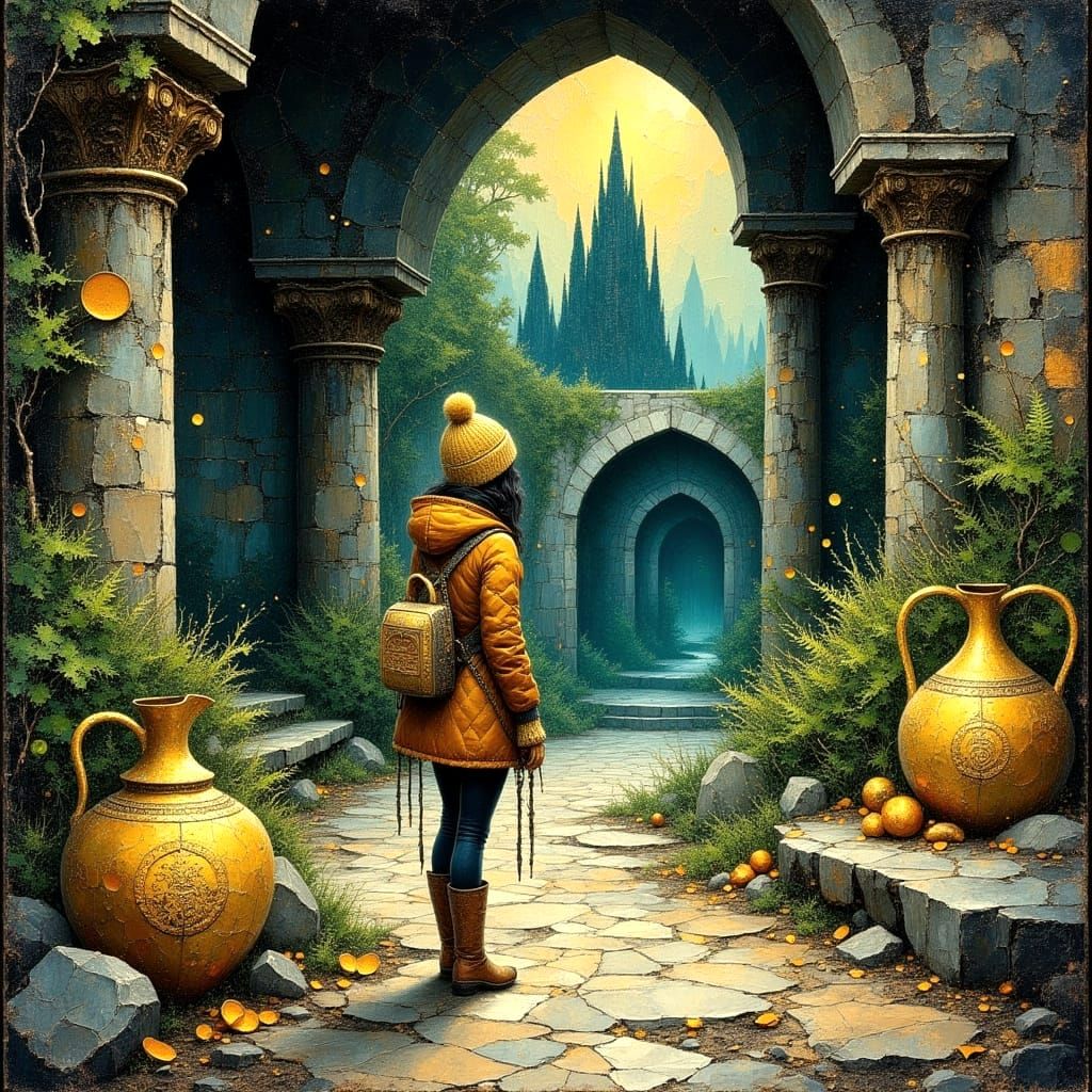 Adventurous Girl Finds Lost Atlantean Temple