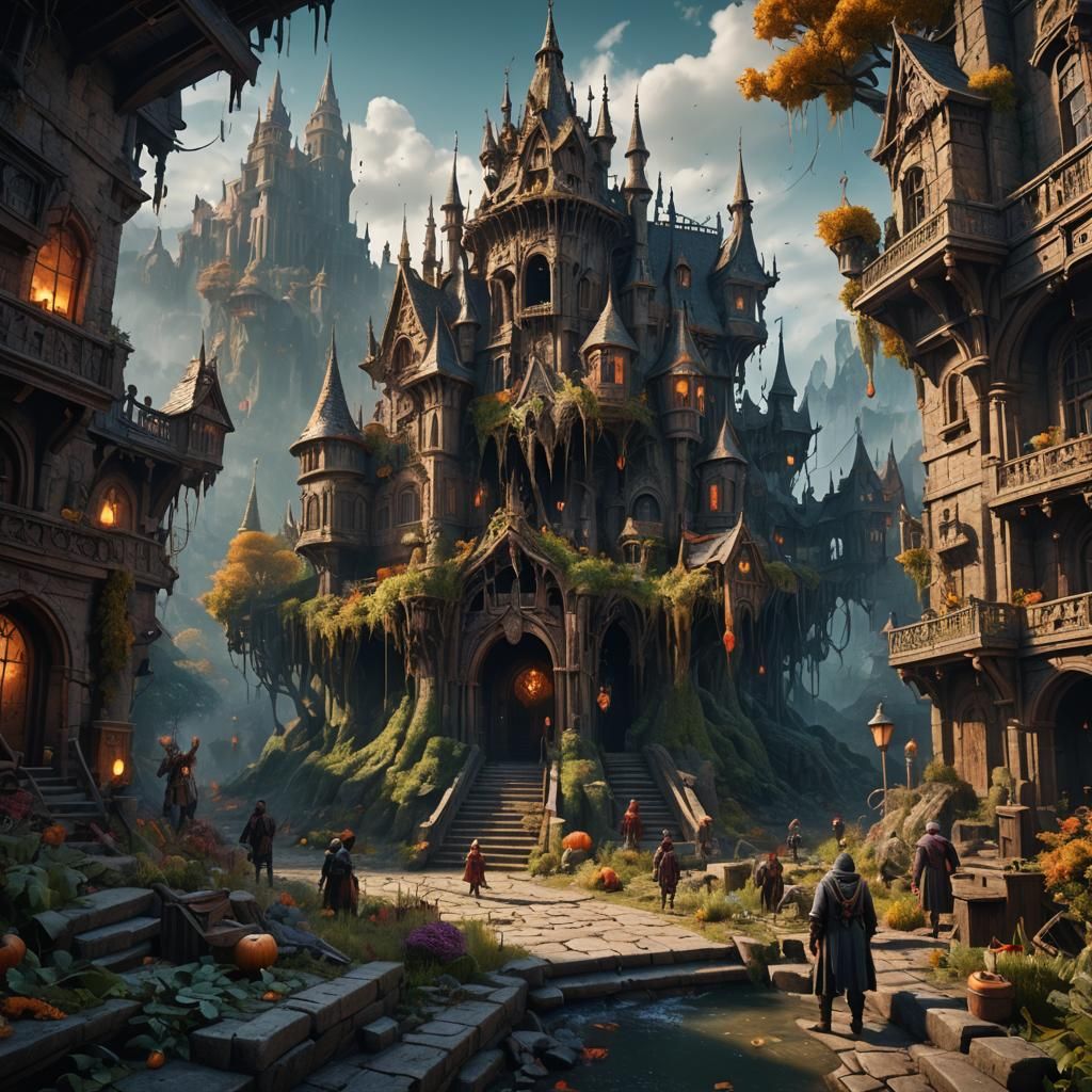 Detailed Matte Painting: Expressions of Fear