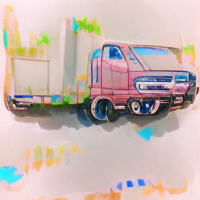 Simple AI-Generated Image of a Truck