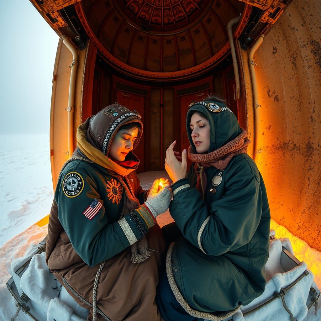 Frozen Wasteland: Women's Survival After Solar Collapse