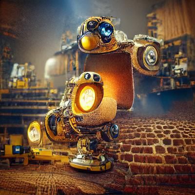 Steampunk Wall-E with Volumetric Lighting in 8K
