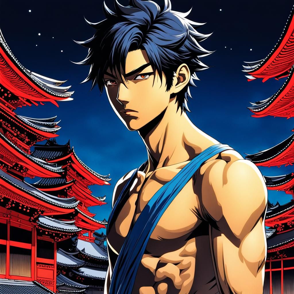 Pen and Ink- Realistic Anime Boy.