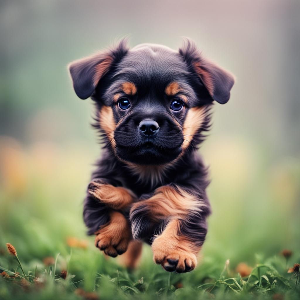 Adorable Little Dog Generated by AI
