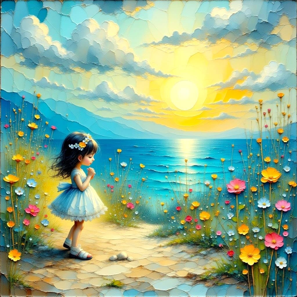 Whimsical Child's Play Under the Sorrento Moon