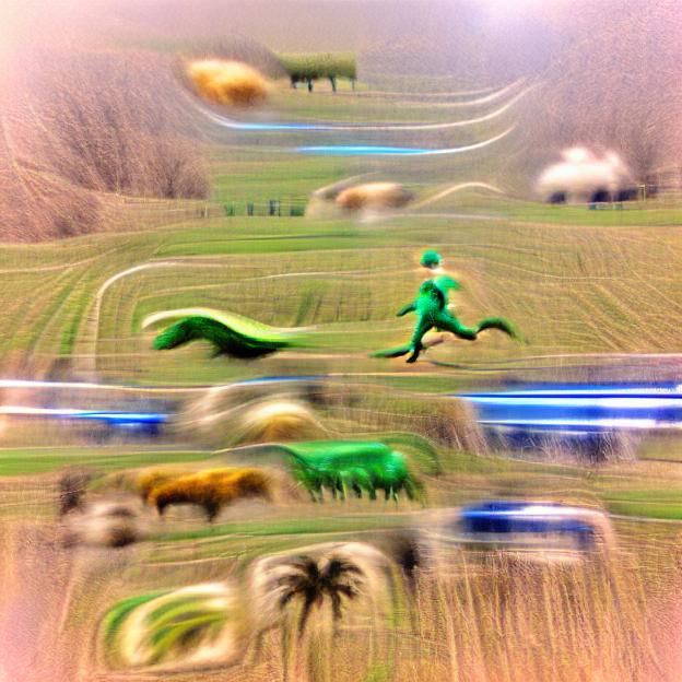 Man Runs From Dinosaurs at Superspeed