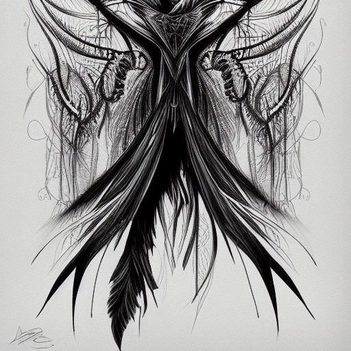 Dynamic Firebird Digital Illustration