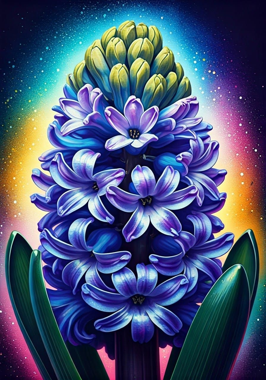 Hallucinatory Hyacinth in Polychromatic Melting Pot