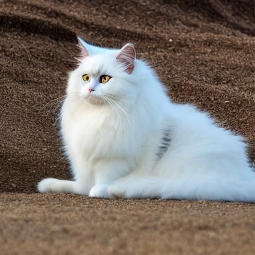 Ragdoll Cat Enjoying Beach Vacation
