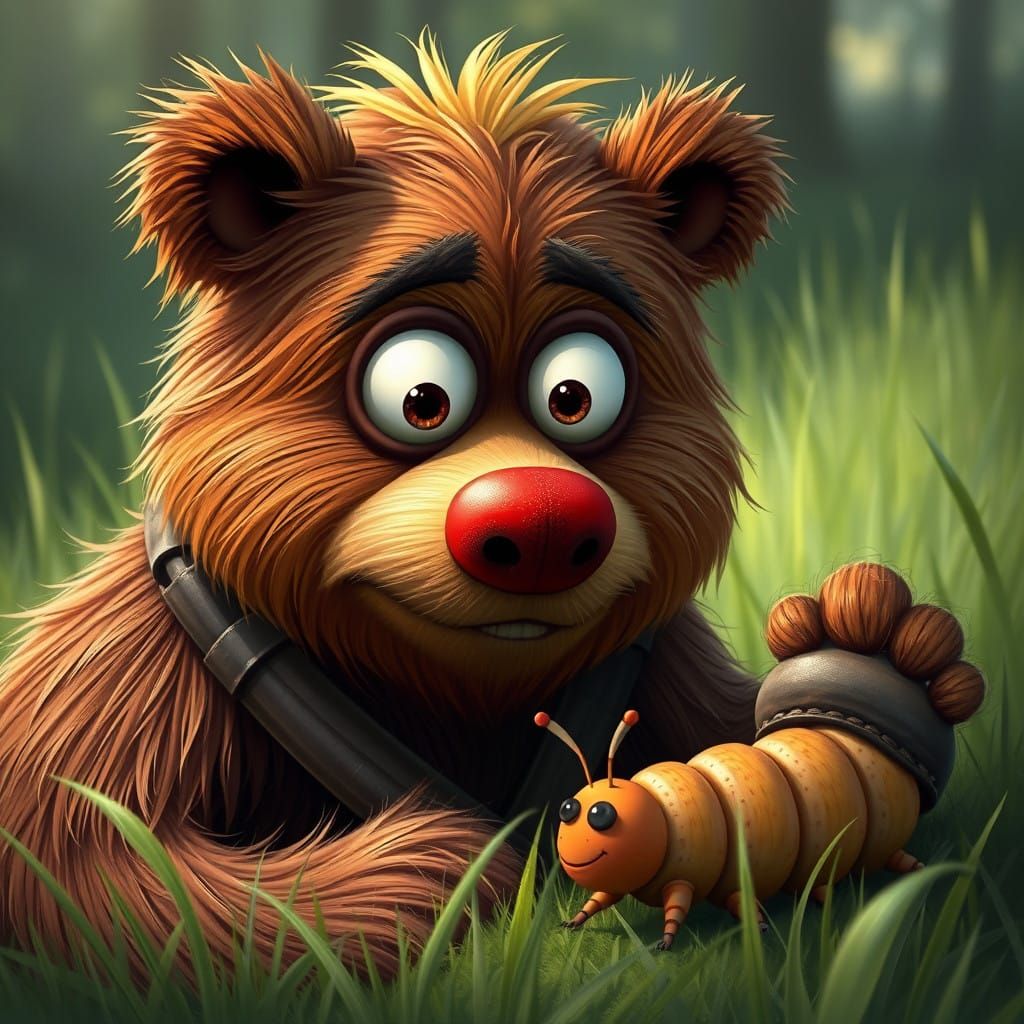 Fozzie Bear in a Hilarious Chewbacca Costume