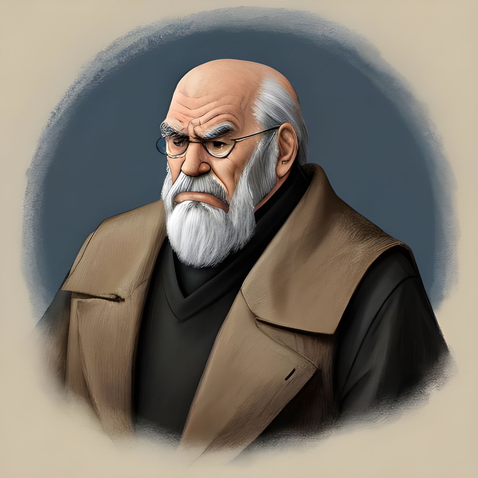 Curmudgeon Portrait: A Study in Grumpiness