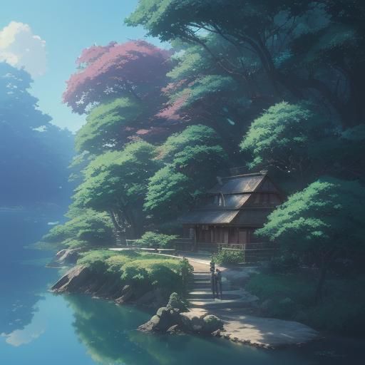 Studio Ghibli Anime Key Visual Concept Art