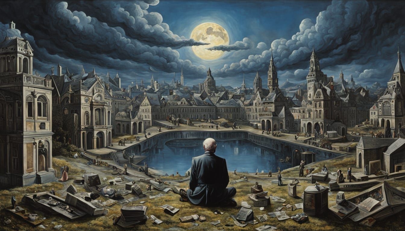 Metaphysical Painting of Inner Questions by Carel Willink