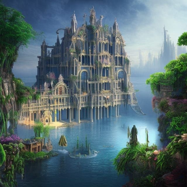 Atlantis: A Maximalist Digital Matte Painting