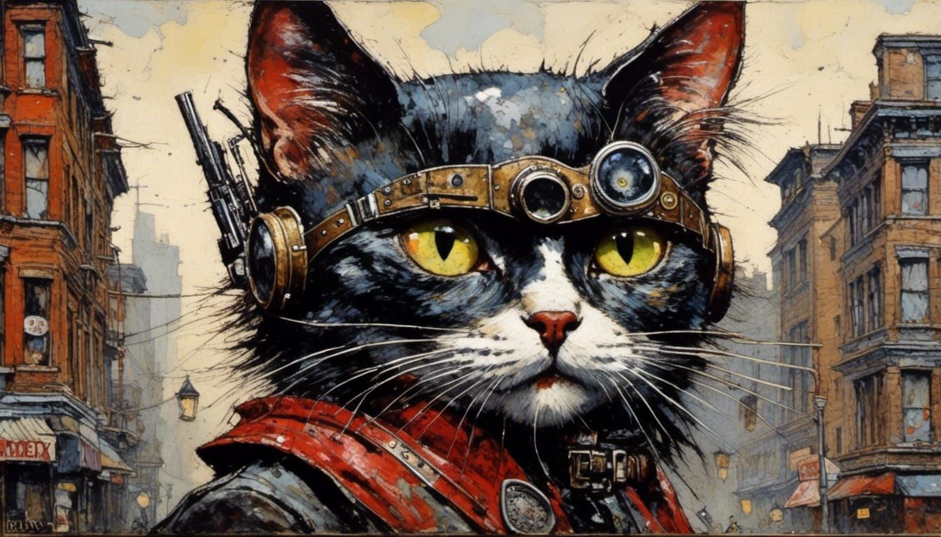 Epic 1920s Cat Woman Masterpiece