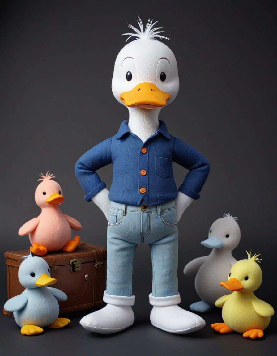 Leunig Duck Plushies in Pants